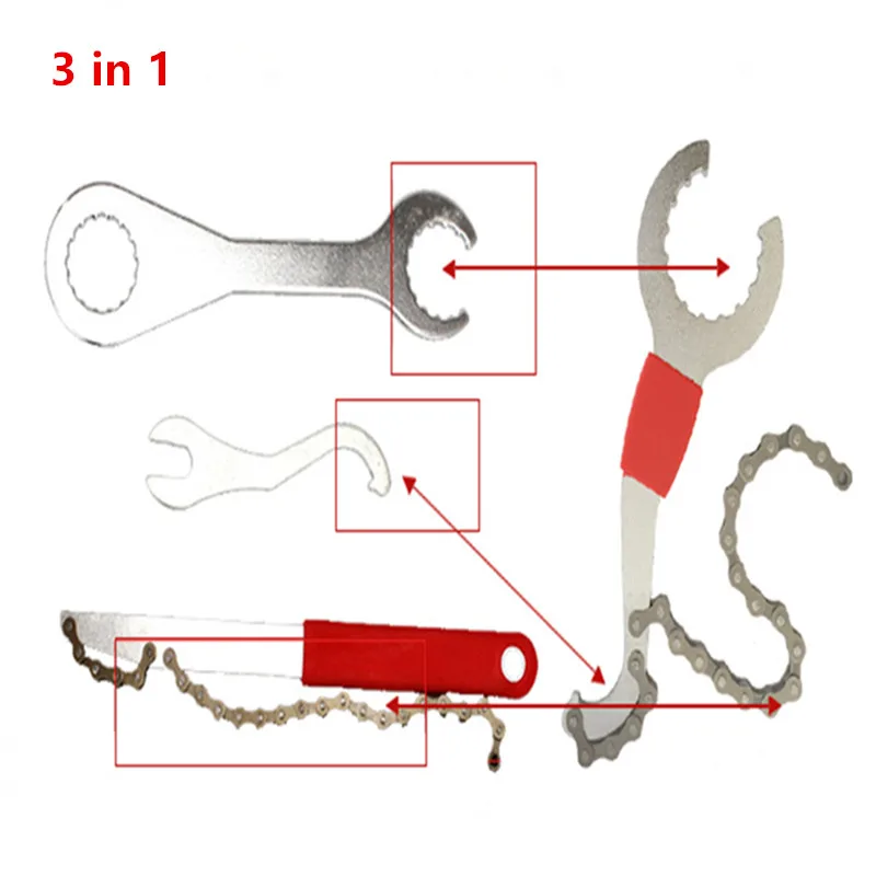 3 в 1 Ремонт велосипедной цепи ключ дюймовый стандарт велосипед приспособление