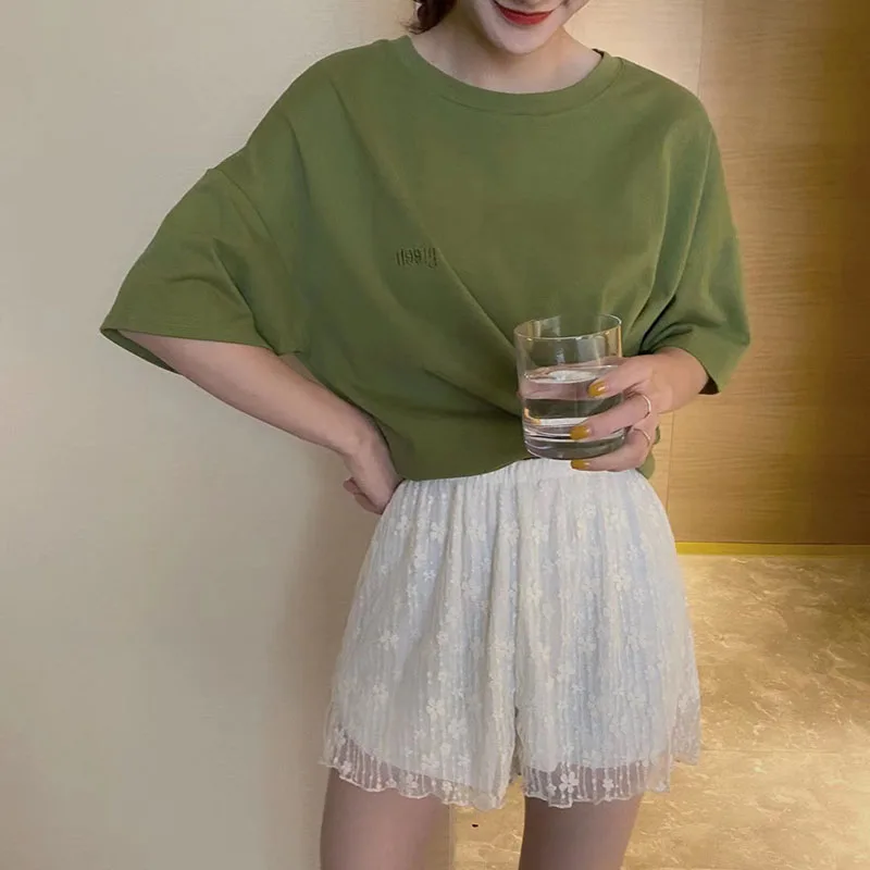 

Summer bottomed shorts Korean lace pants afety legging girl