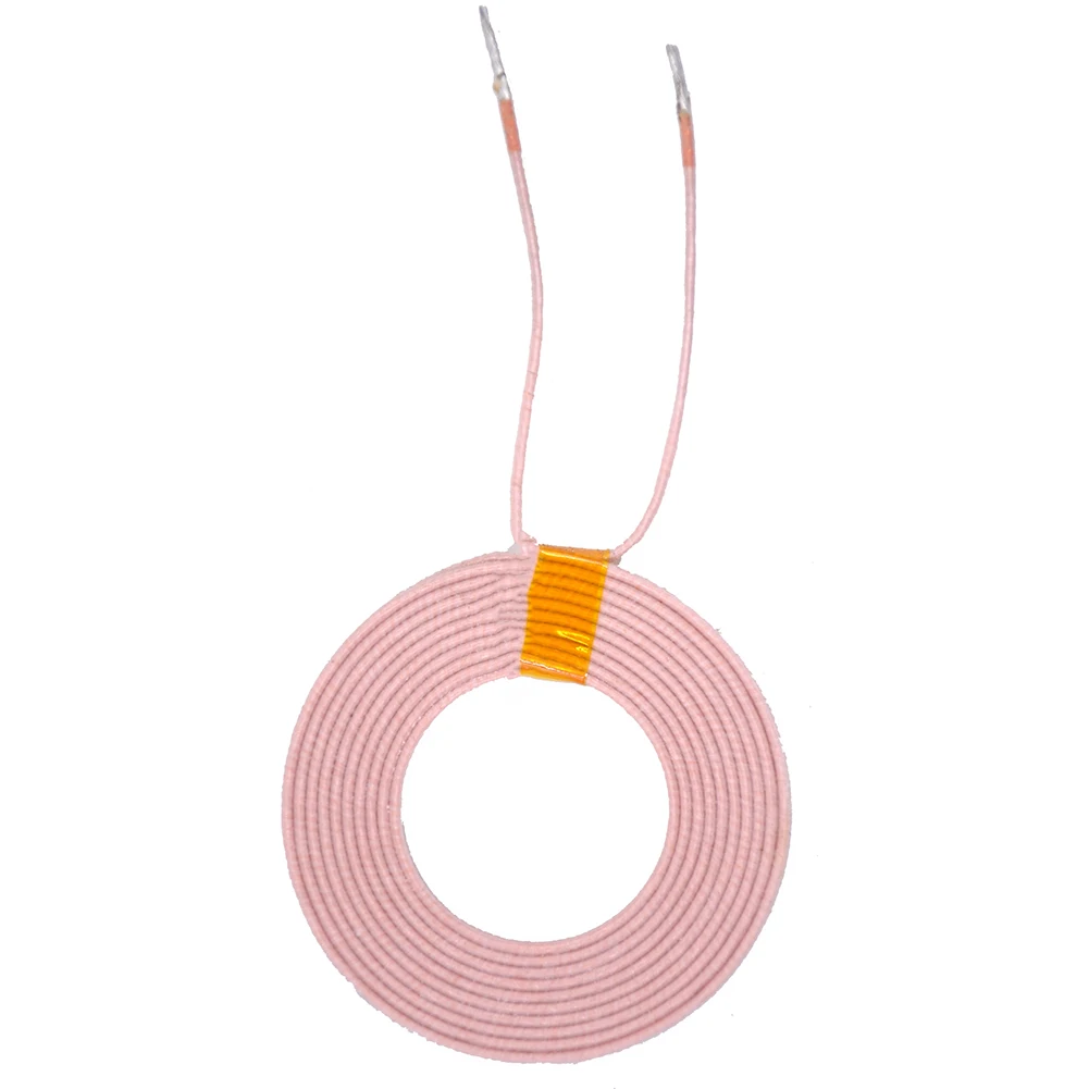 Taidacent 10 Pcs Inductance 14uH Diameter 39mm High Current Coil Wireless Power Supply Coil Inductance Air Core Coil