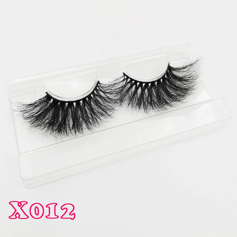 X012-rectangle tray 25 мм 3D норковые ресницы, норковые ресницы, макияж, длинные норковые ресницы, норковые ресницы 25 мм, 3d накладные ресницы, вытянутые ресницы 22 мм, ресницы - Цвет: X012-rectangle tray