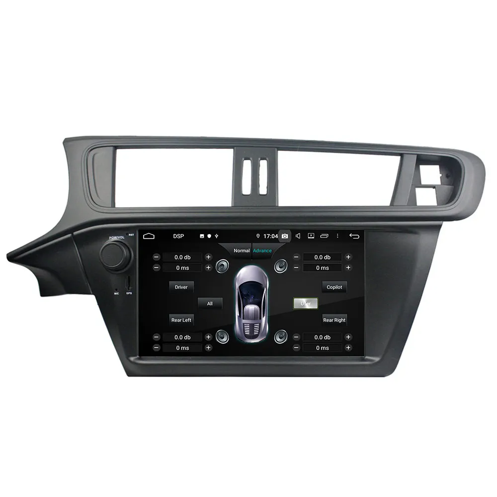 Android 9 DSP автомобильный Радио плеер gps навигация нет dvd для CITROEN C3 2005-2011 Лента