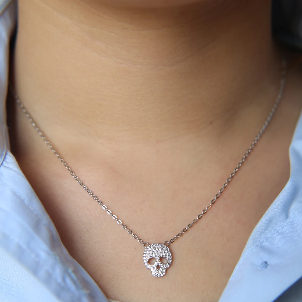 100% 925 пробы Серебряная цепочка с микрозакрепкой cz прозрачный кубический цирконий