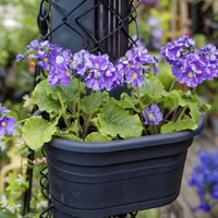 plastic vertical hanging garden planter flower pots layout waterproof wall mount hanging flowerpot bag indoor outdoor use new