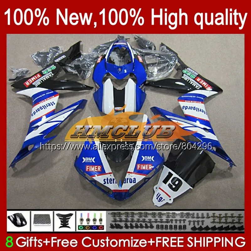 

Корпус для YAMAHA YZF R 1 1000 CC 1000CC YZF-1000 YZFR1 61No.48 YZF R1 YZF-R1 04 05 06 YZF1000 2004 2005 2006 обтекатель белый синий