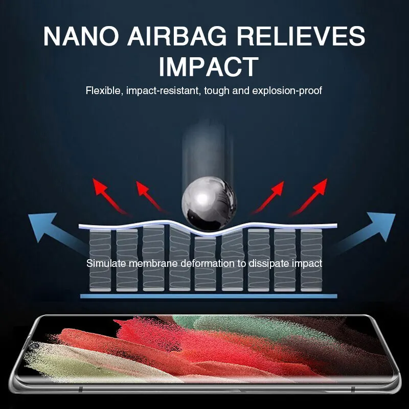 Full Cover Screen Protector For Samsung Galaxy S21 Ultra S20 S10 Plus S10e Hydrogel Film Note 20 Ultra 10 Pro Screen Protectors
