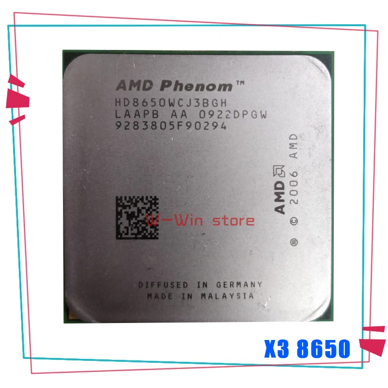Трехъядерный процессор AMD Phenom X3 8650 2 3 ГГц HD8650WCJ3BGH Разъем AM2 +|Процессоры| |