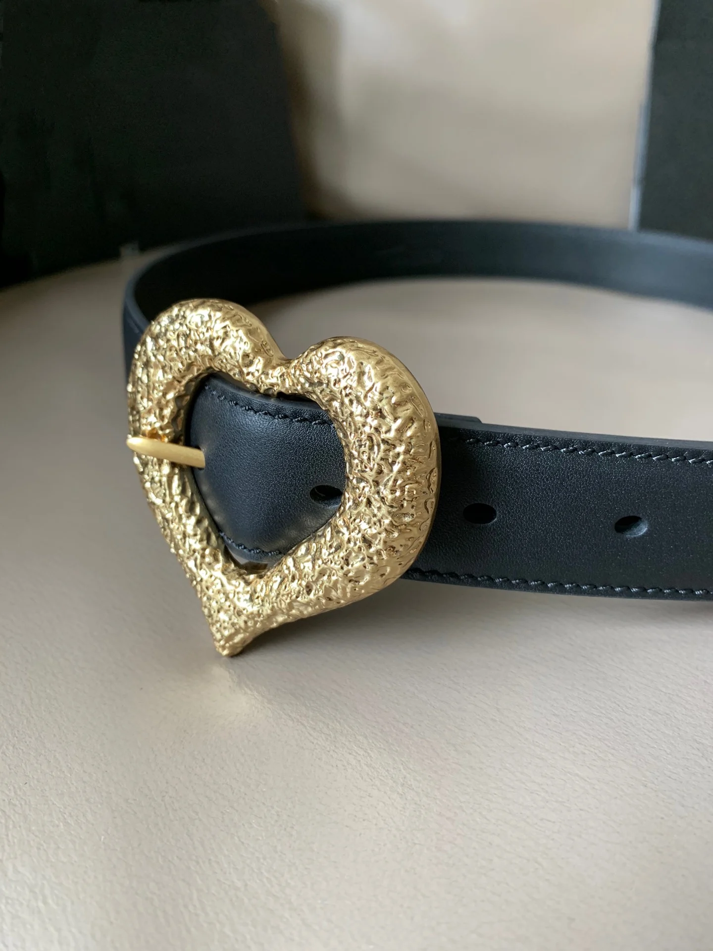 

Women's Fashion Luxury Designer Brand Waist Belts Genuine Leather 3.0cm Copper Buckle Heart Pattern for Jeans Dress Ceinture
