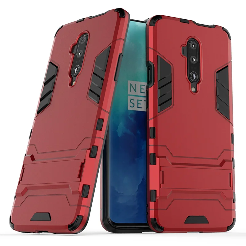 Чехол Beyour Armor для Oneplus 7T Pro чехол в обтяжку гибридный из ТПУ + искусственная