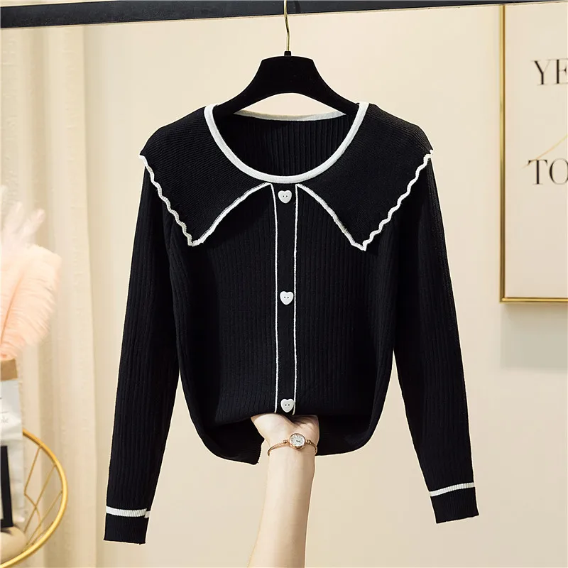 

Fashion Spring Autumn O-Neck Knitt Pullover Long Sleeve Casual Sweater Harajuku Sweet Candy Colors Knitted Pullover Blouse