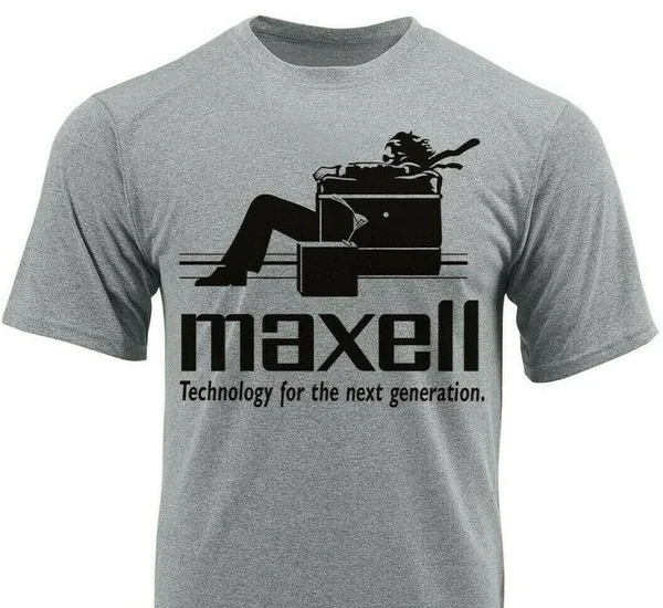 

Ретро-футболка Maxell с увлажняющим фитилем и эффектом потертости