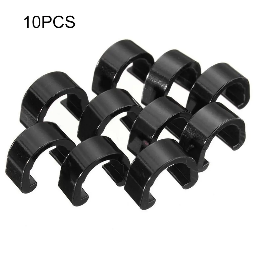 

10 Pcs Bicyle Housing Hose Road Guide Outdoor MTB Bike Derailleur Lines Case C-buckle Clasps Line Buckles C Shape Clips