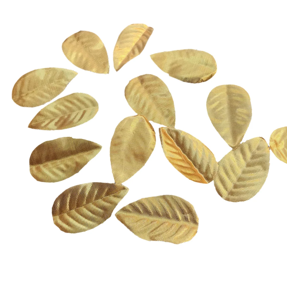 Имитирует зеленые и золотые серебряные листья свадебное украшение для вечеринки
