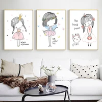 canvas printings cartoon unframed realist anime poster set minimalist wall paintings baby girl nursery art