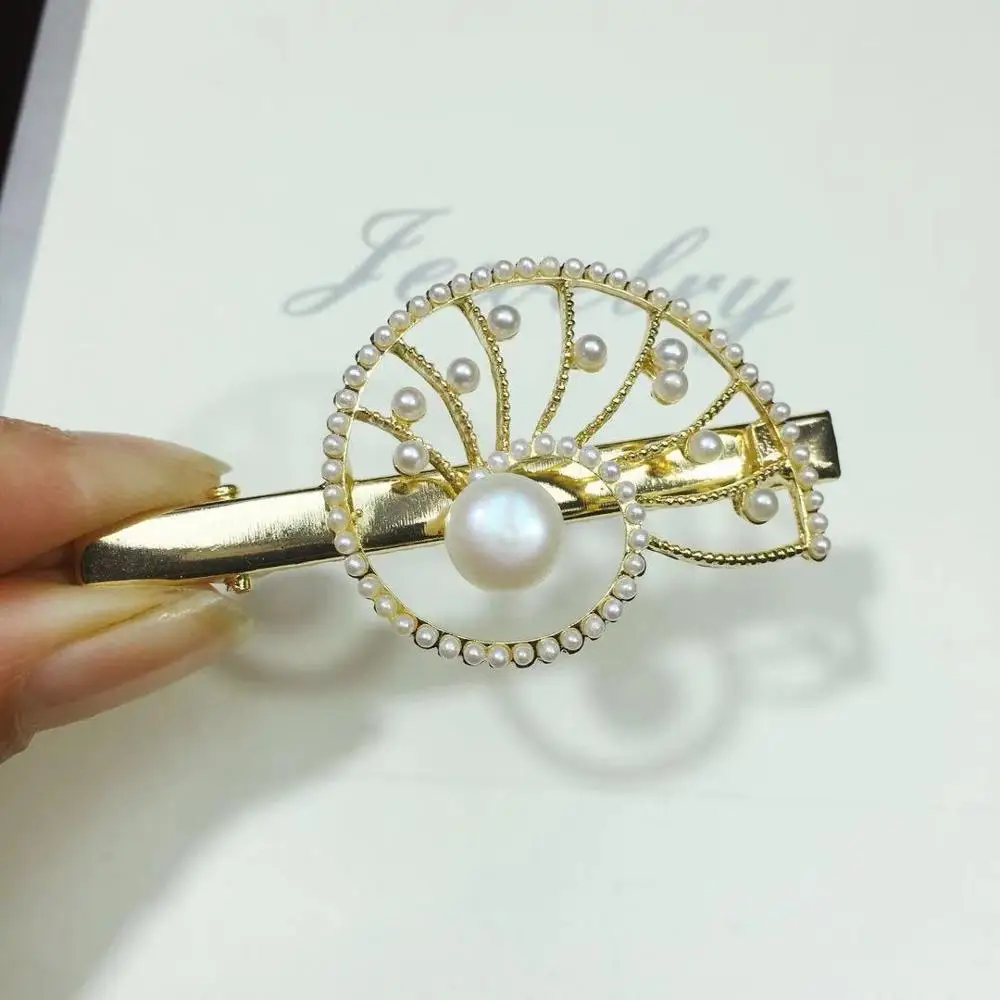 SHDIYAYUN жемчужные бусы заколка для волос женщин и девочек ручной работы из раковины