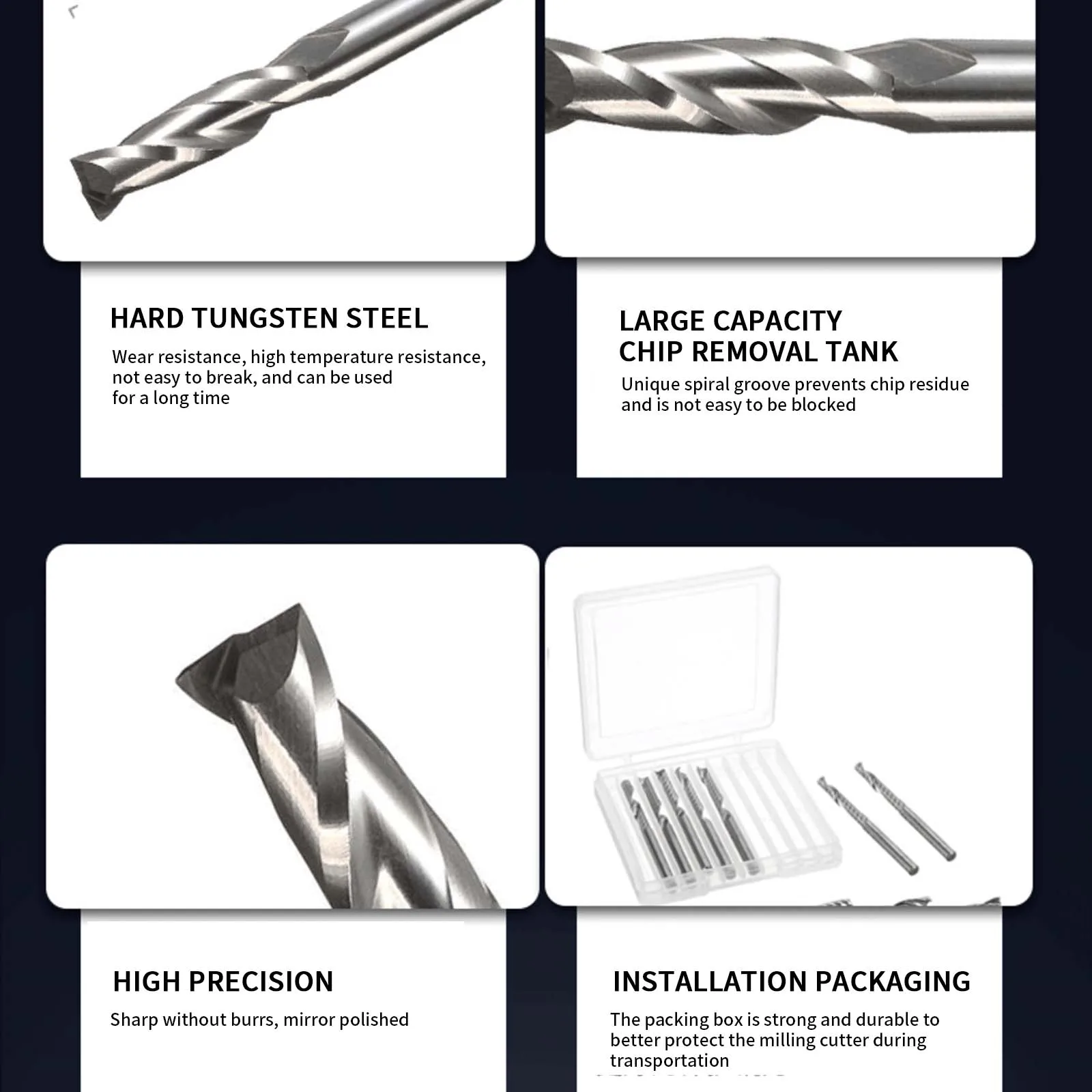 10 шт. фреза функциональная головка фрезерного резака эффективная набор 3 канавки