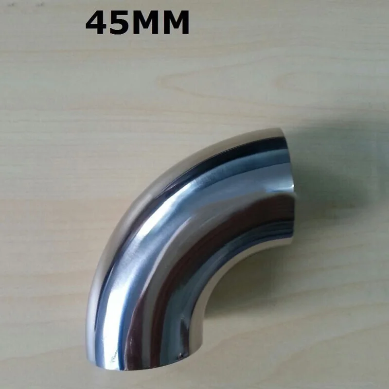 

1x Stainless Steel 304 OD 45mm 1.75 Sanitary Weld Elbow Pipe Fitting 90 Degree