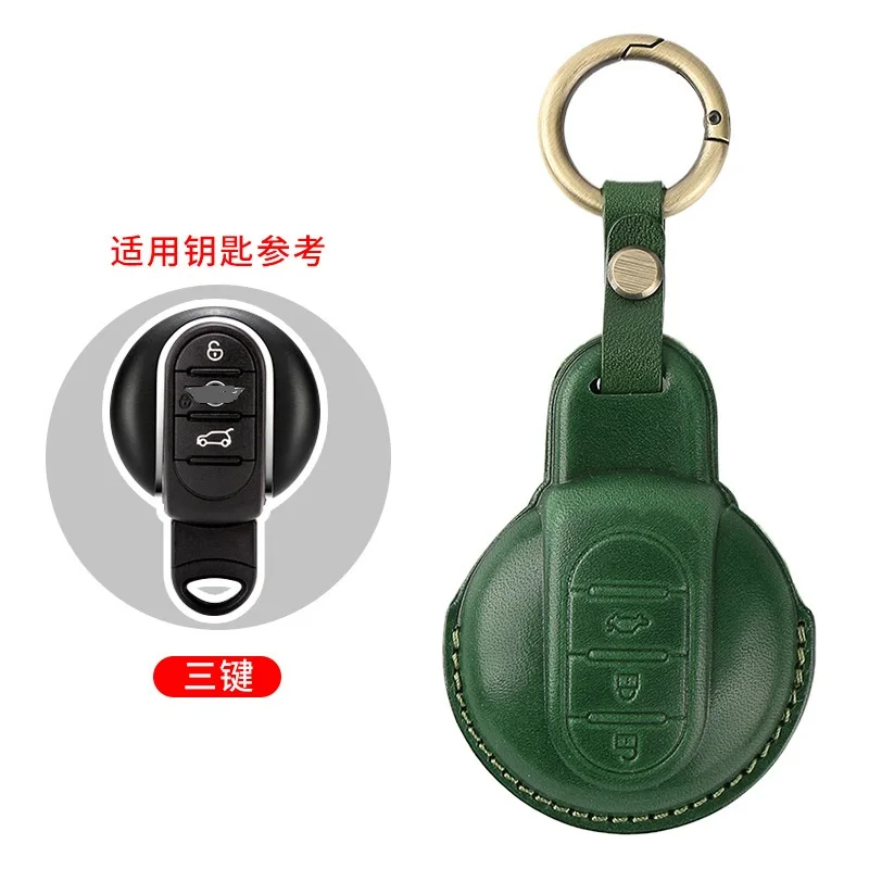 

Роскошный чехол из натуральной кожи для автомобильных ключей для BMW Mini, чехол, брелок для мужчин и женщин 2021, кошелек для ключей ручной работы, сумка, автомобильные аксессуары