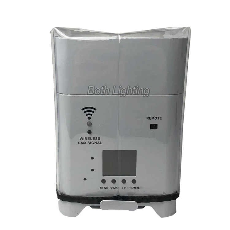 DMX IR Control WiFi Remote Wireless Battery Operated LED Mini PAR Lights 6X18W RGBWA UV 6in1 Uplighting for wedding | Лампы и