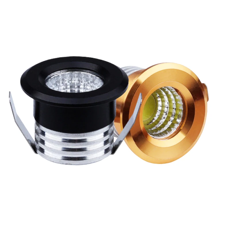 4 шт. Серебристые/черные/белые/Золотые мини светодиодные светильники 3 Вт 100 в 240