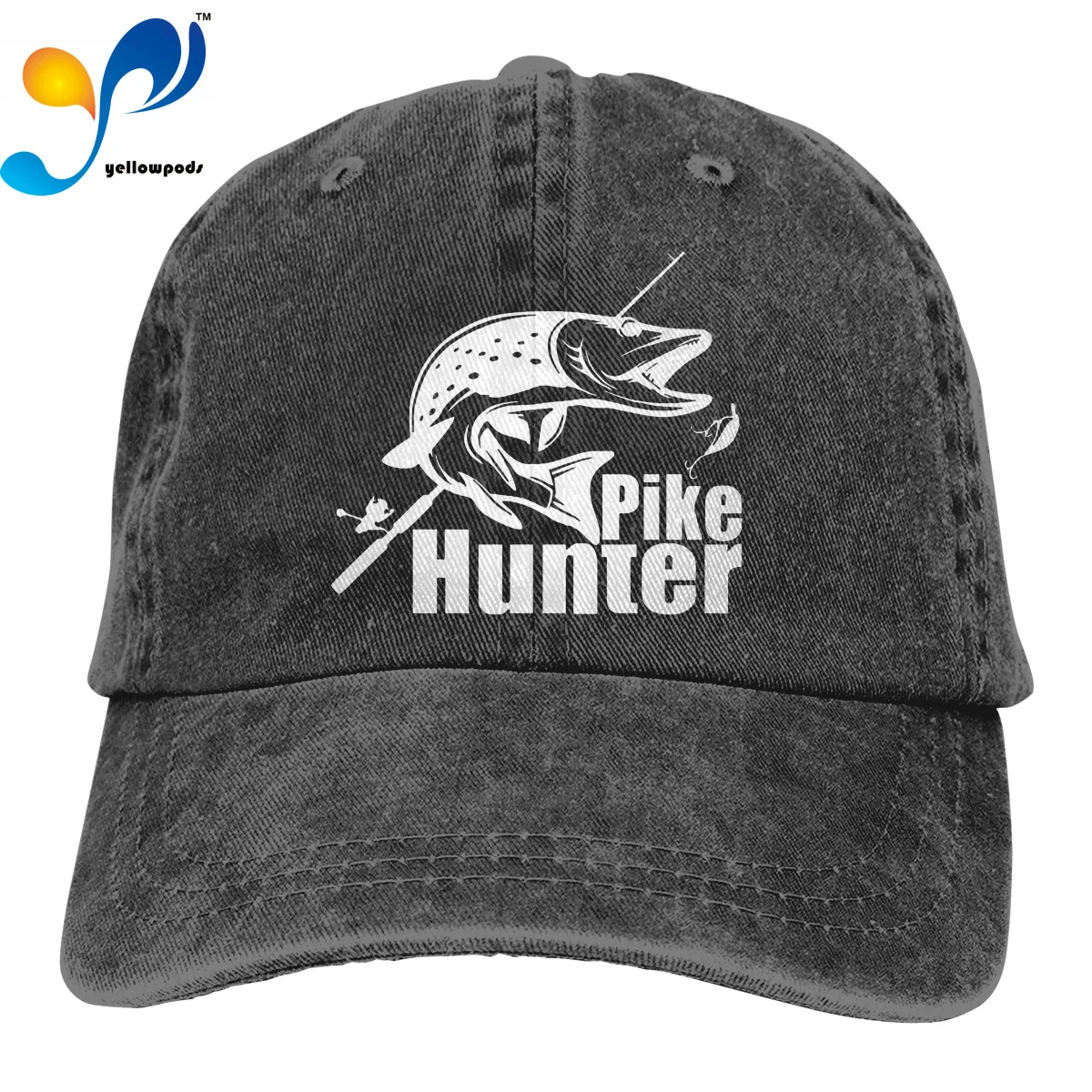 

Ypods Pike Hunter Fish Outdoor Sport Baseball Cap Adjustable Men Women Caps Fashion Hip Hop Hat