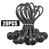 20pcsset tarpaulin oxford rope elastic strapping ball bungee cord outdoor tent canopy tarp elastic oxford rope tie