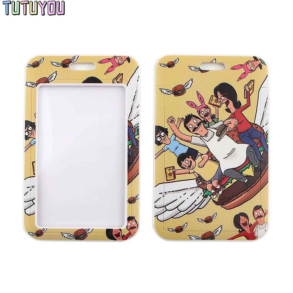 

1pc PC2720 Cartoon Fashion Lanyards ID Badge Holder Bus Pass Case Cover Slip Bank Credit Card Holder Strap Cardholder