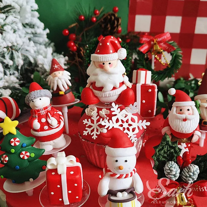 Санта-Клаус лось Фотофон товары для новогодней вечеринки снеговик дерево