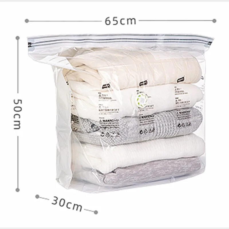 

Home Convenient Vacuum Bag Storage Organizer Transparent Clothes Organizer Seal Compressed Travel Saving Space Bags Package