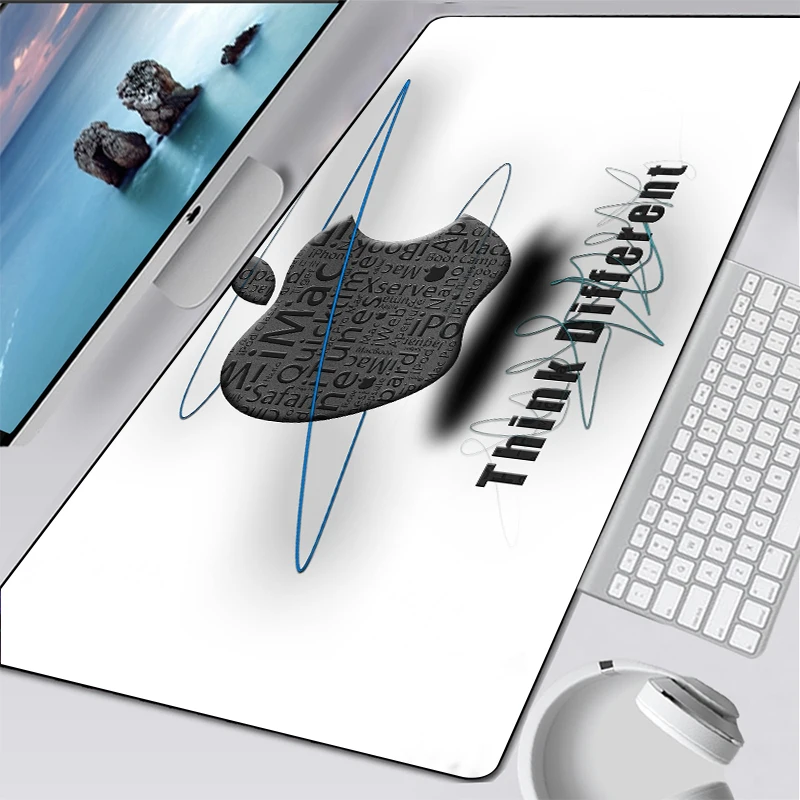 

Fashion Apple Logo Mousepad Large Gamer Mouse Pad Apple Pattern Big Keyboard Desk Gaming Anime Mouse Mat Rubber Tapis Souris
