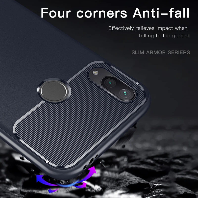 ! Чехол ACCEZZ для Xiaomi Redmi Note 7 силиконовый чехол из углеродного волокна s