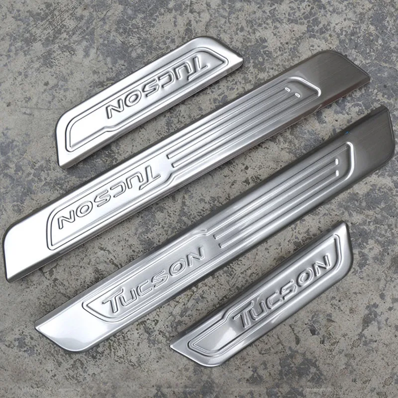 

stainless steel car Scuff Plate/Door Sill Door Sill for hyundai Tucson 2015-2020 Car styling Car accessories