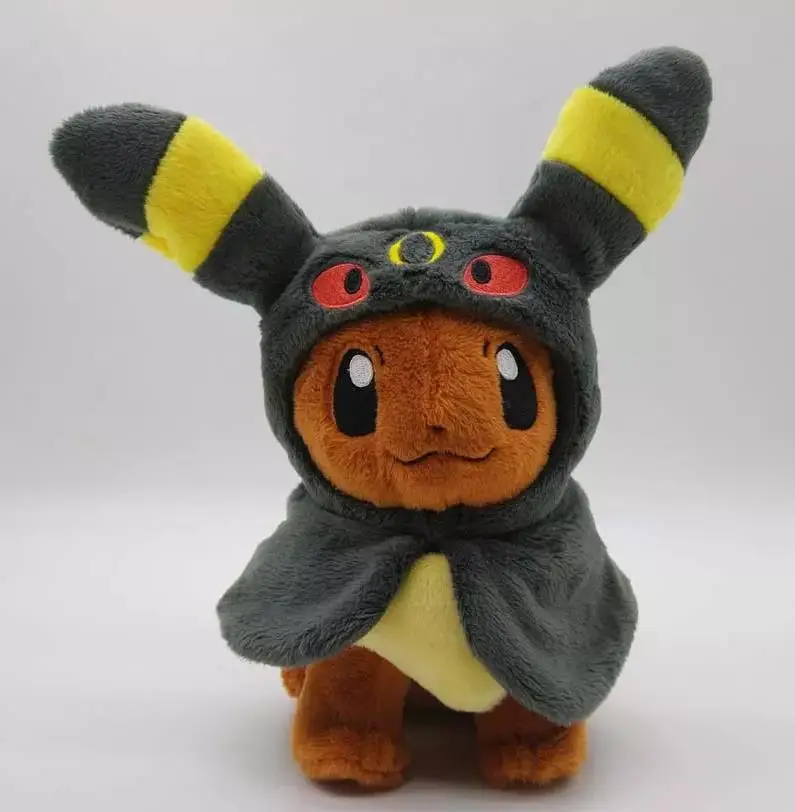 Оригинальная лимитированная плюшевая кукла Pokemon Center Eevee пончо Umbreon японский