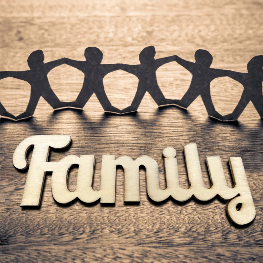 10 шт. ручные чипы для букв алфавита DIY ремесла деревянные Семейные буквы семейные