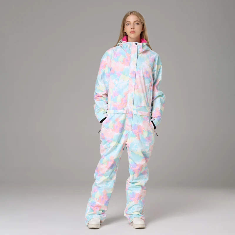 SAENSHING новый цельный лыжный костюм женский водонепроницаемый Зимний теплый