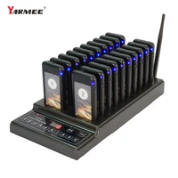 restaurant equipments calling system wireless paging queue system 20 channels restaurant pager for coffee shop queuing system