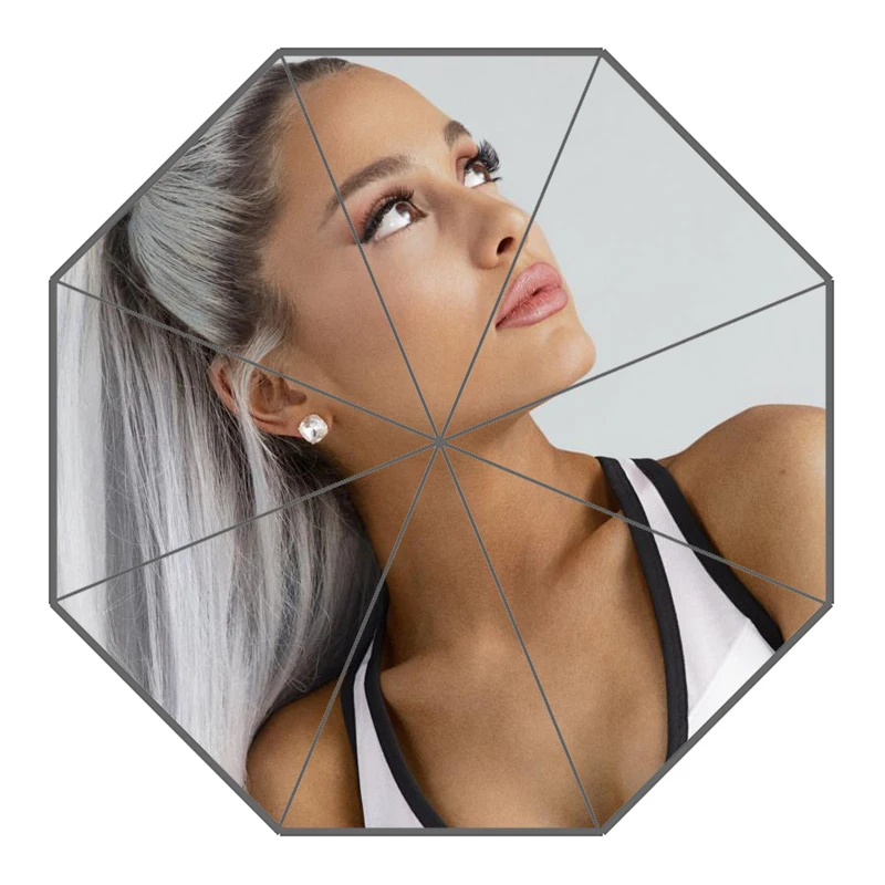 18 P# Ariana Grande Зонт с принтом на заказ складной зонт от солнца и дождя для путешествий неавтоматический декоративный зонт высокого качества - Цвет: 18