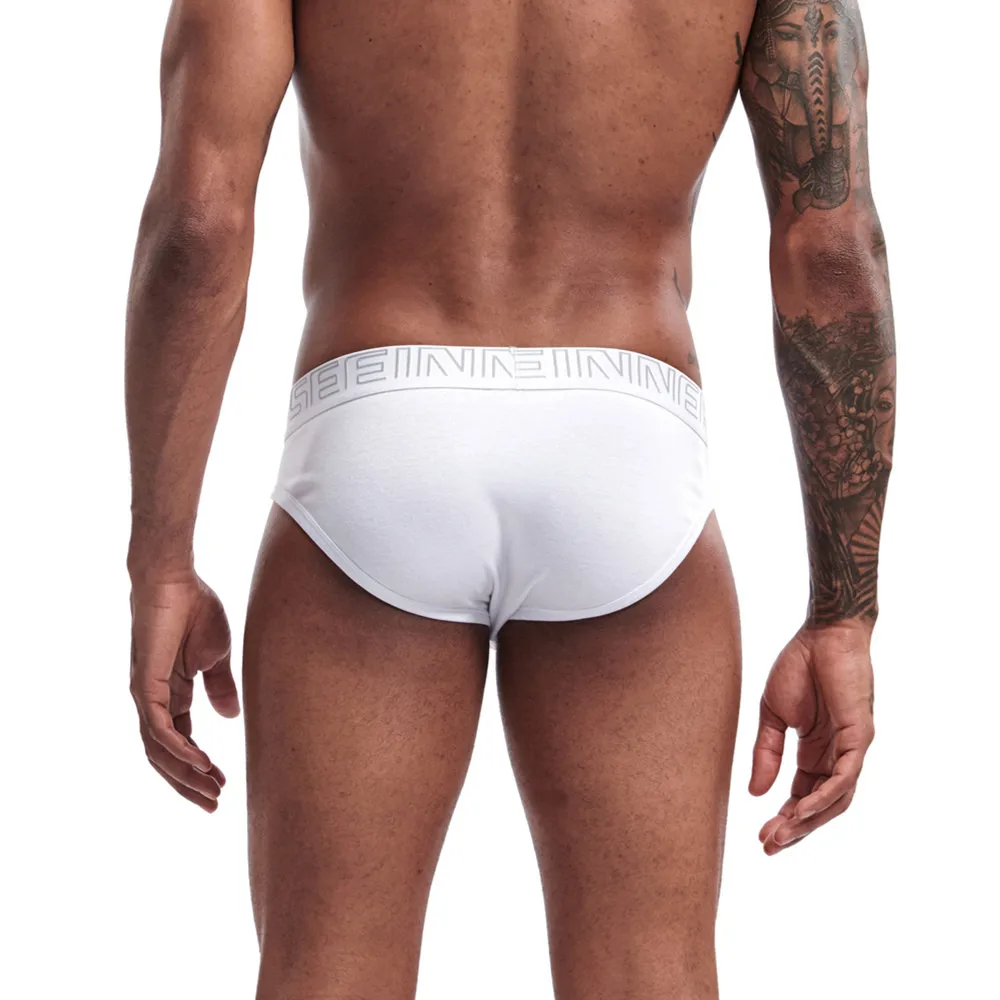 Трусы брифы мужские с заниженной талией нижнее белье большим карманом для пениса