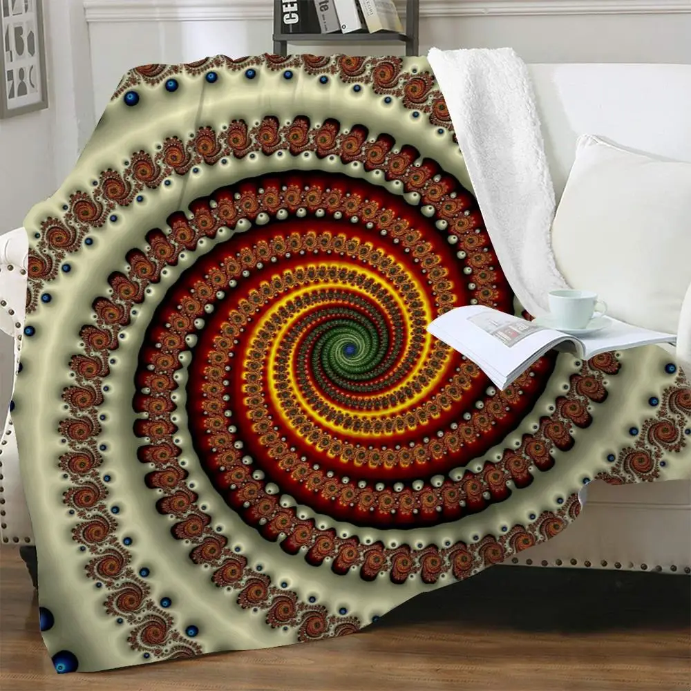 

NKNK одеяло с головокружением s абстрактная 3D печать искусственное для кровати уличное одеяло s для кровати шерпа одеяло Новое высокое качест...