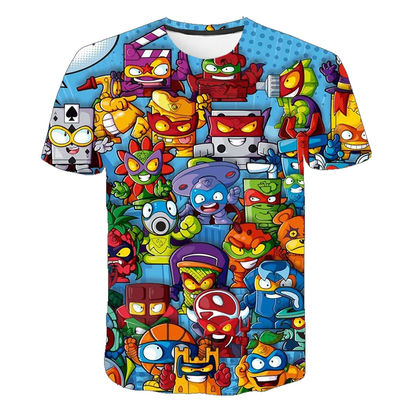 

2021 summer kids Children'S Clothing 3D Printing T-Shirt New Fashion Game T-Shirt Boy/Girl Summer Short-Sleeved O-Neck T-Shirt