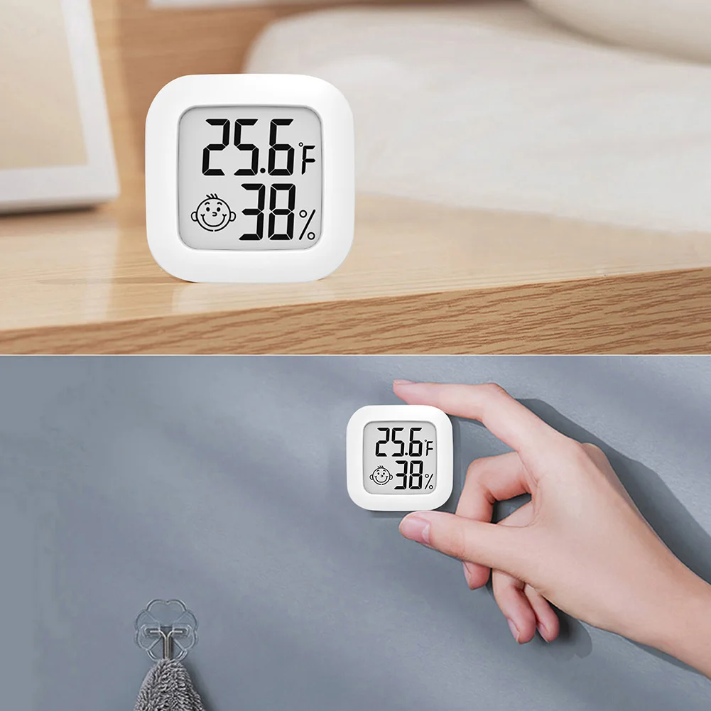 

Fahrenheit Mini Indoor Thermometer Electronic Digital Temperature Baby Room Hygrometer Gauge Humidity Meter for Home
