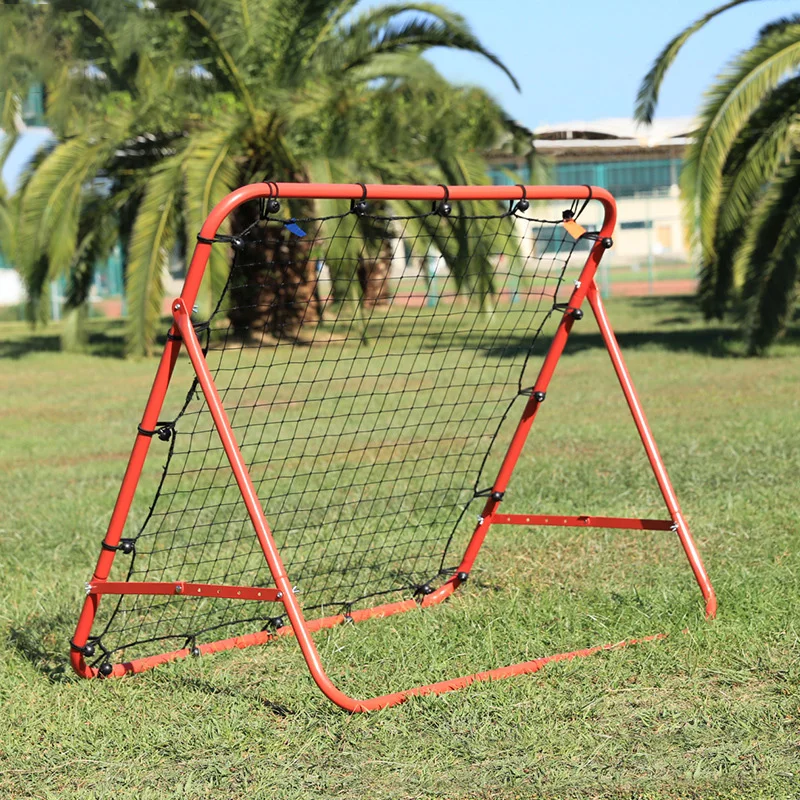 Football Rebound Net Door Steel Pipe Soccer Gate Bounce Practice Mesh Golf Baseball Hockey Shooting Assist Training Equipment