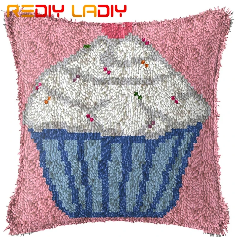 Крюк с защелкой подушки синий мороженое предварительно холщовые распечатанные