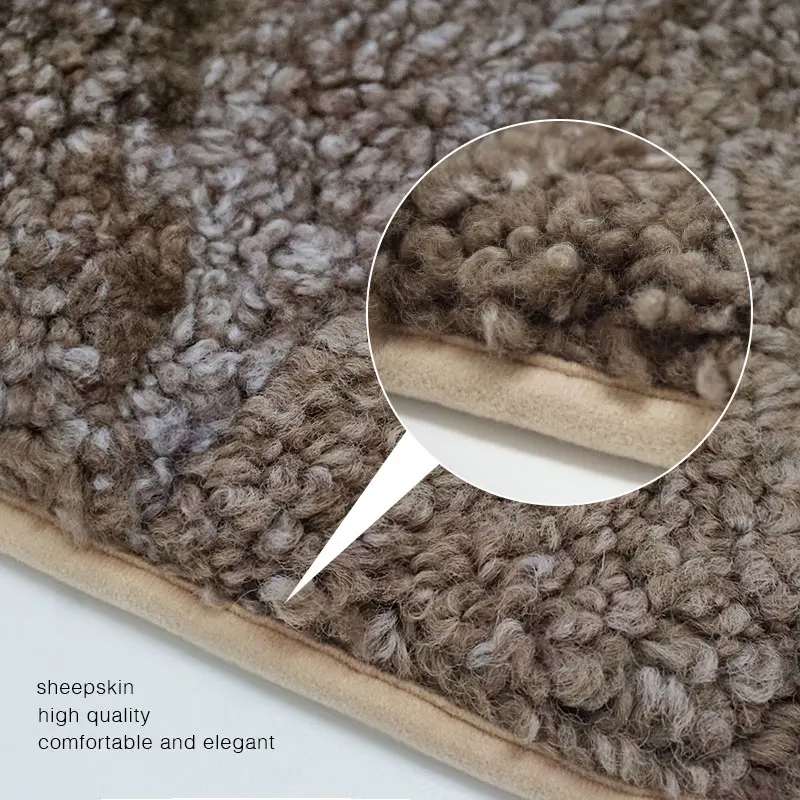 AUTOROWN Накидки на автокресло из вьющийся овчины Универсальный размер Меховые