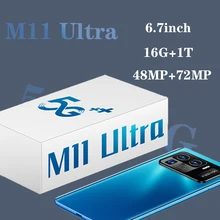 Smartphones M11 Ultra 4K HD 16GB 1T Qualcomm 888 Mobile Phone Global Version 6.7 Inch 72MP 6800mAh Unlock 4G LTE 5G Cellphone (2)