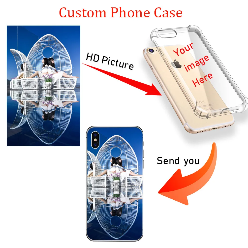 Чехол для Iphone 5 5S SE на заказ 6 6S 7 8 персонализированные Индивидуальные DIY чехол X XS XR