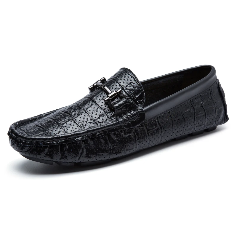 

Мокасины мужские с перфорацией, дышащие лоферы, мягкая подошва, без застежки, Повседневная Удобная обувь для вождения, лето