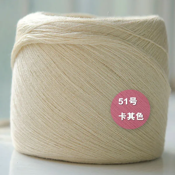 500 г/лот дешевая пряжа для вязания крючком шерсть+ хлопок laine a tricoter Notoginseng Шерстяные нитки для ручного вязания крючком DIY t50
