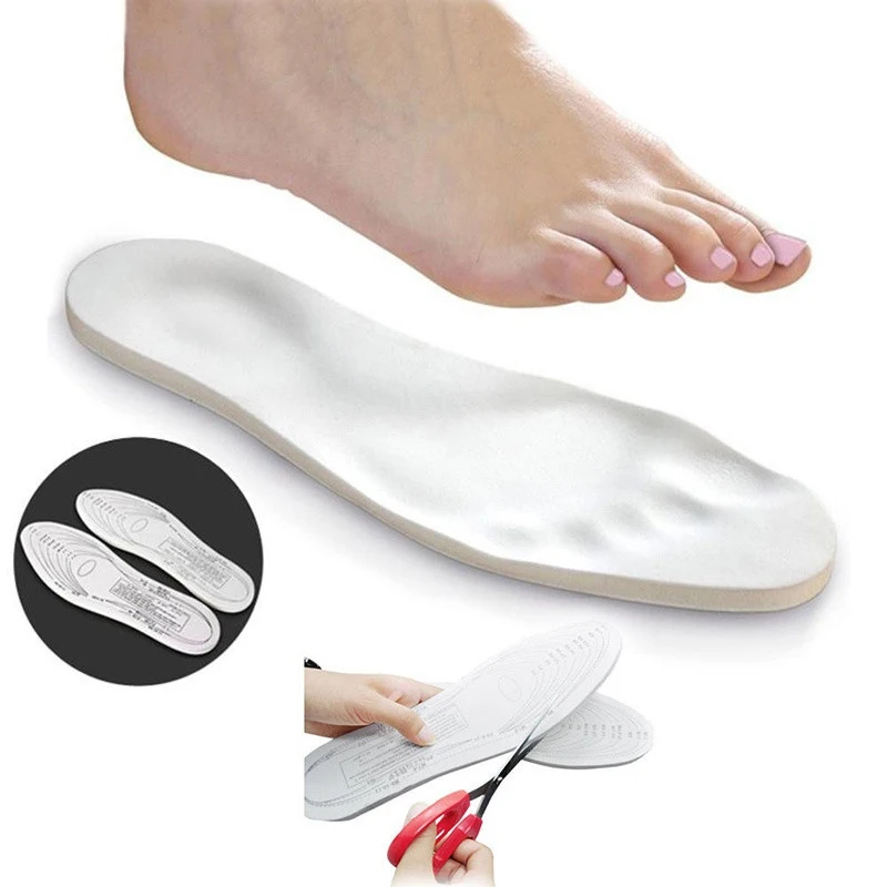 

1 Pair Memory Foam Insoles Orthotic Arch Pain Relief DIY Healthy Antibacterial Breathable Sport Insoles Sweat Absorption Pads