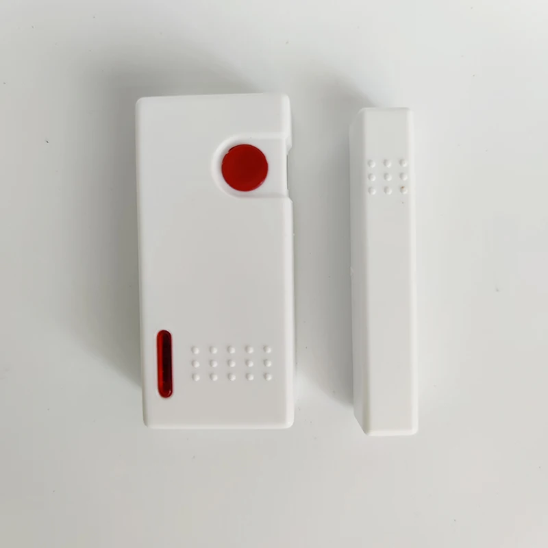 Door Gap Contact Switch 433MHz Wireless Window Magnetic Detector Sensor with Emergency Button for Focus Alarm Systems | Безопасность и