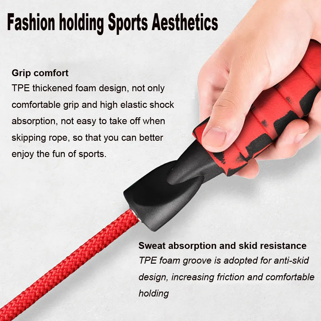 Усиленный Регулируемый взвешенный Скакалка для скакалки шарикоподшипник кабель